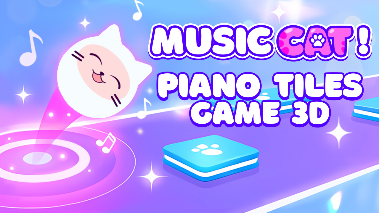 Music Cat! Piano Tiles Game 3D Cover
